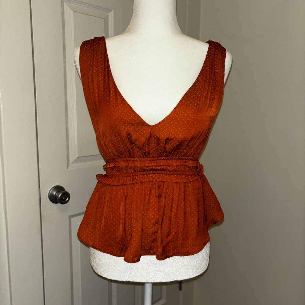 NWT Petal & Pup x Storia Alicia V Neck Sleeveless Peplum Top